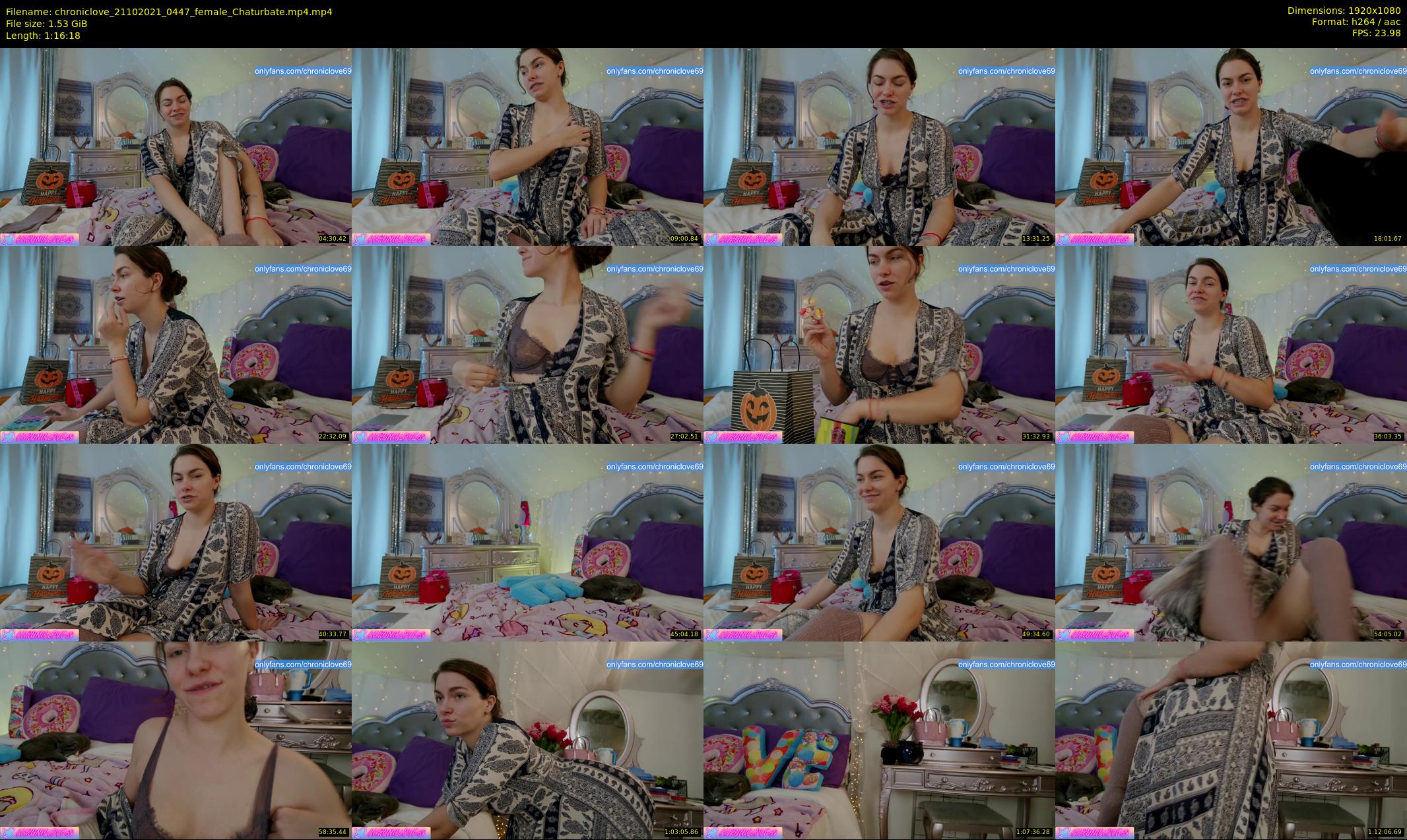 chroniclove — 77 minute Chaturbate female cam show recording, 1080p, Oct 21, 2021