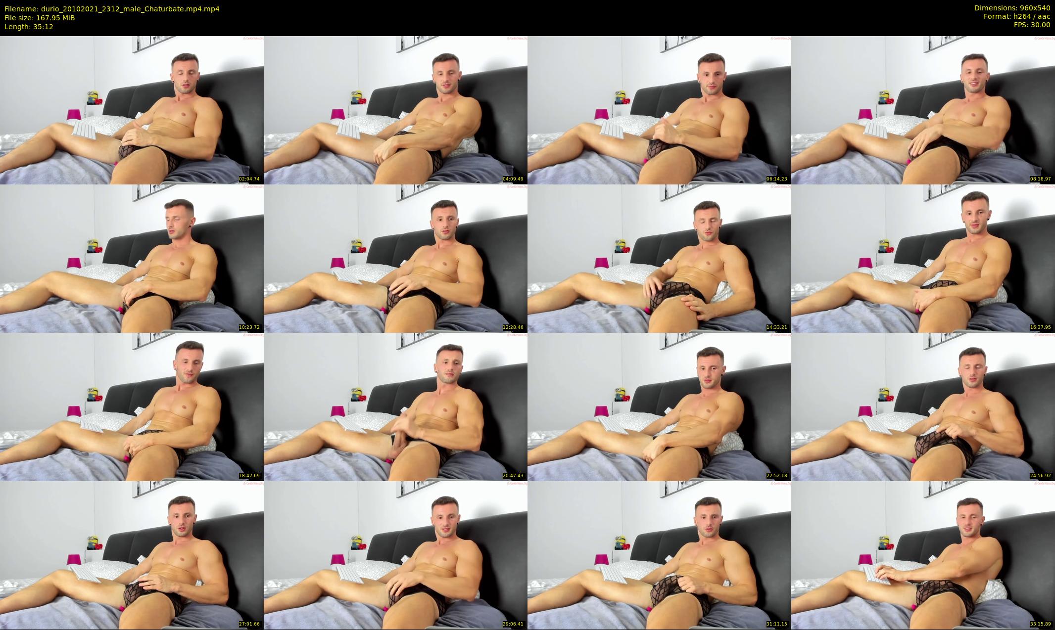 durio — 36 minute Chaturbate male cam show recording, 480p, Oct 20, 2021