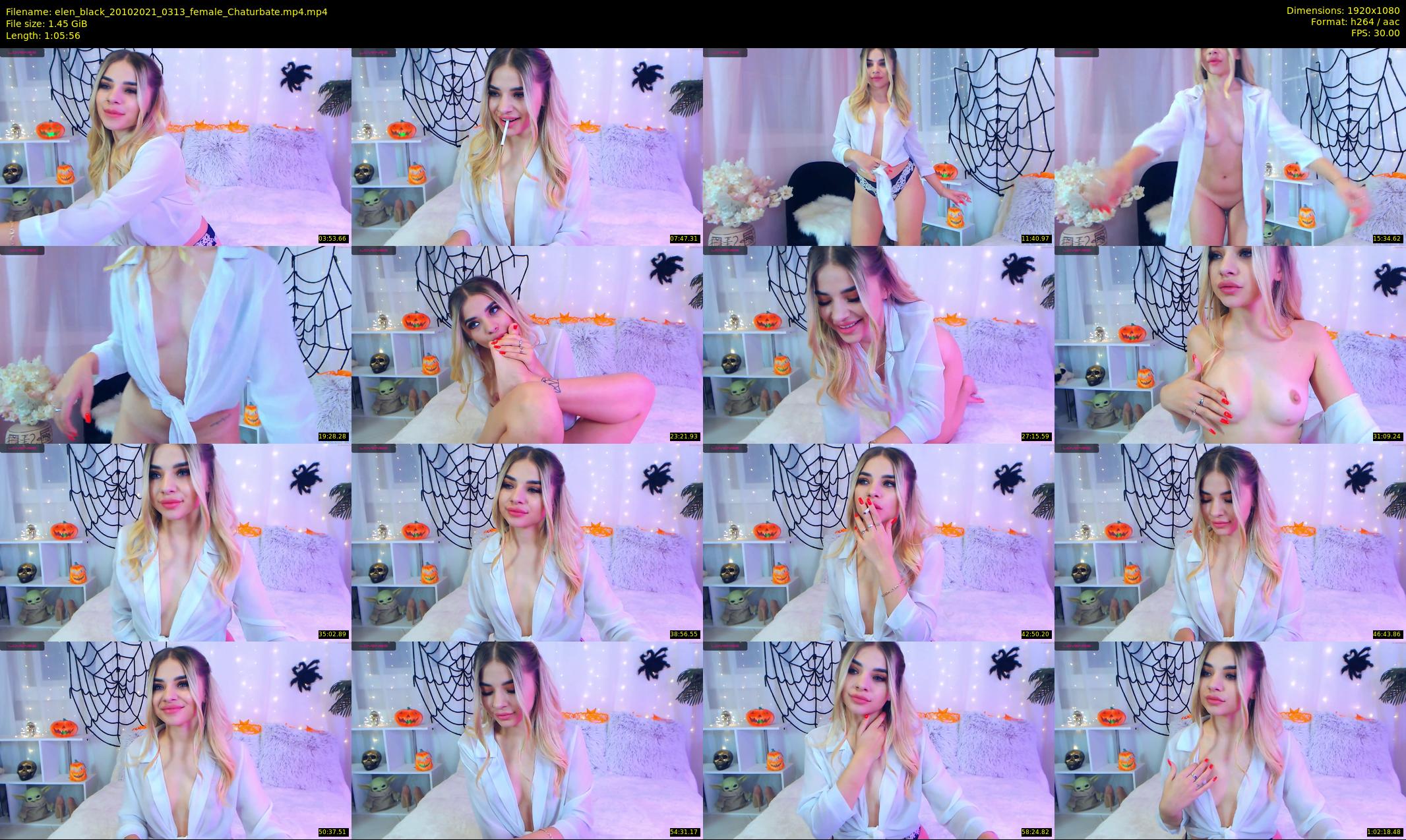 elen_black — 66 minute Chaturbate female cam show recording, 1080p, Oct 20, 2021