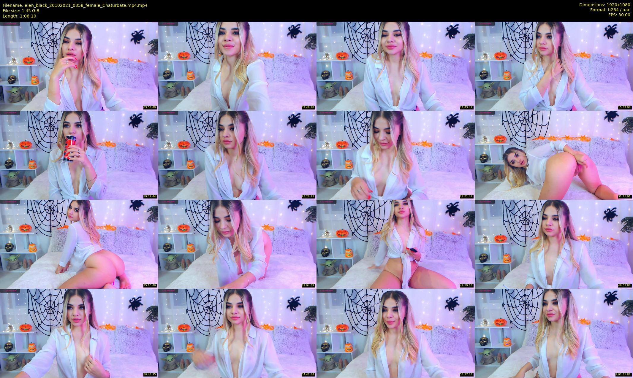 elen_black — 67 minute Chaturbate female cam show recording, 1080p, Oct 20, 2021