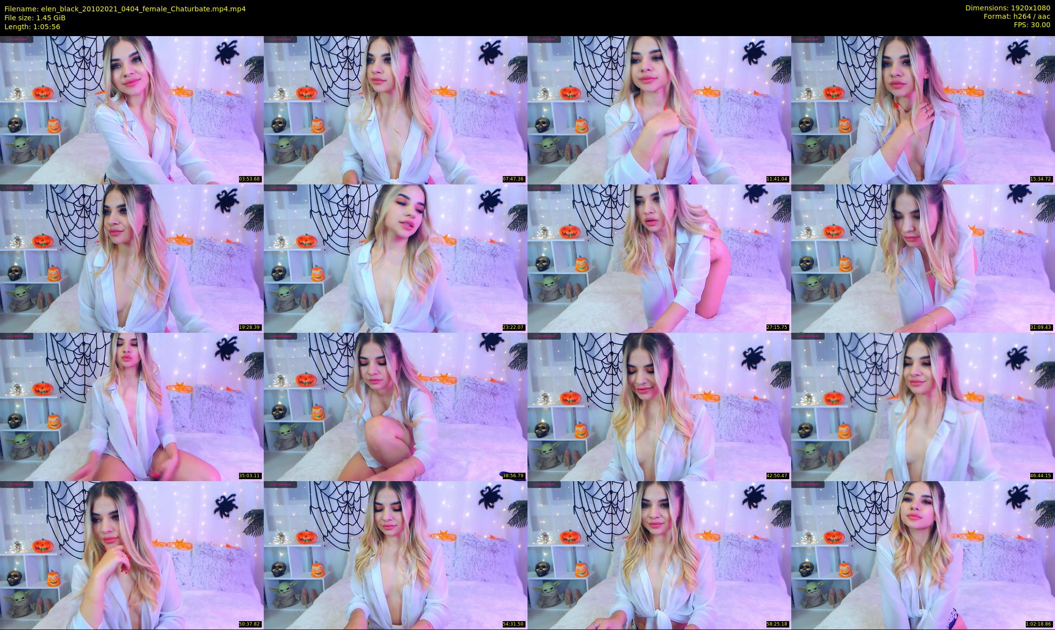 elen_black — 66 minute Chaturbate female cam show recording, 1080p, Oct 20, 2021