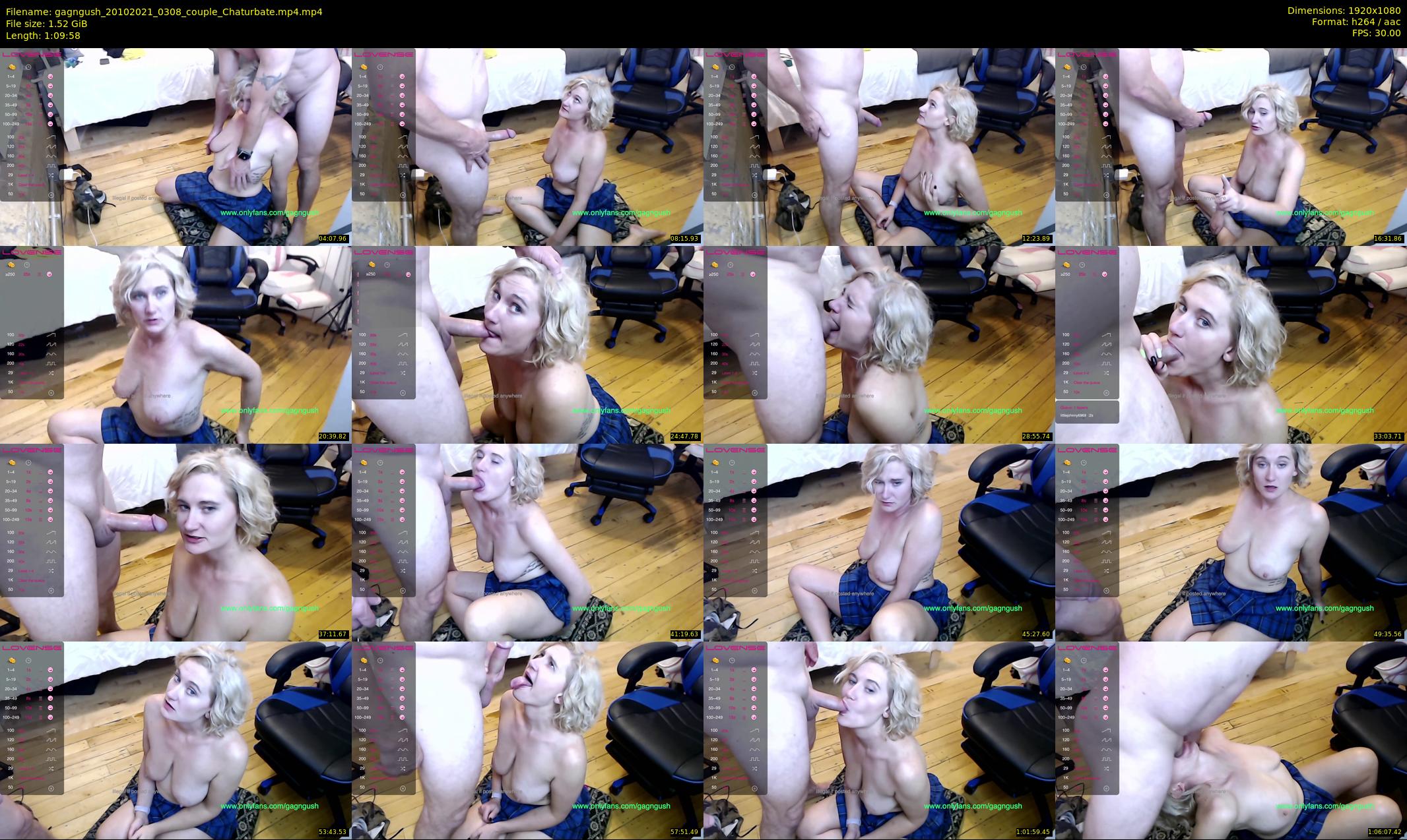 gagngush — 70 minute Chaturbate couple cam show recording, 1080p, Oct 20, 2021