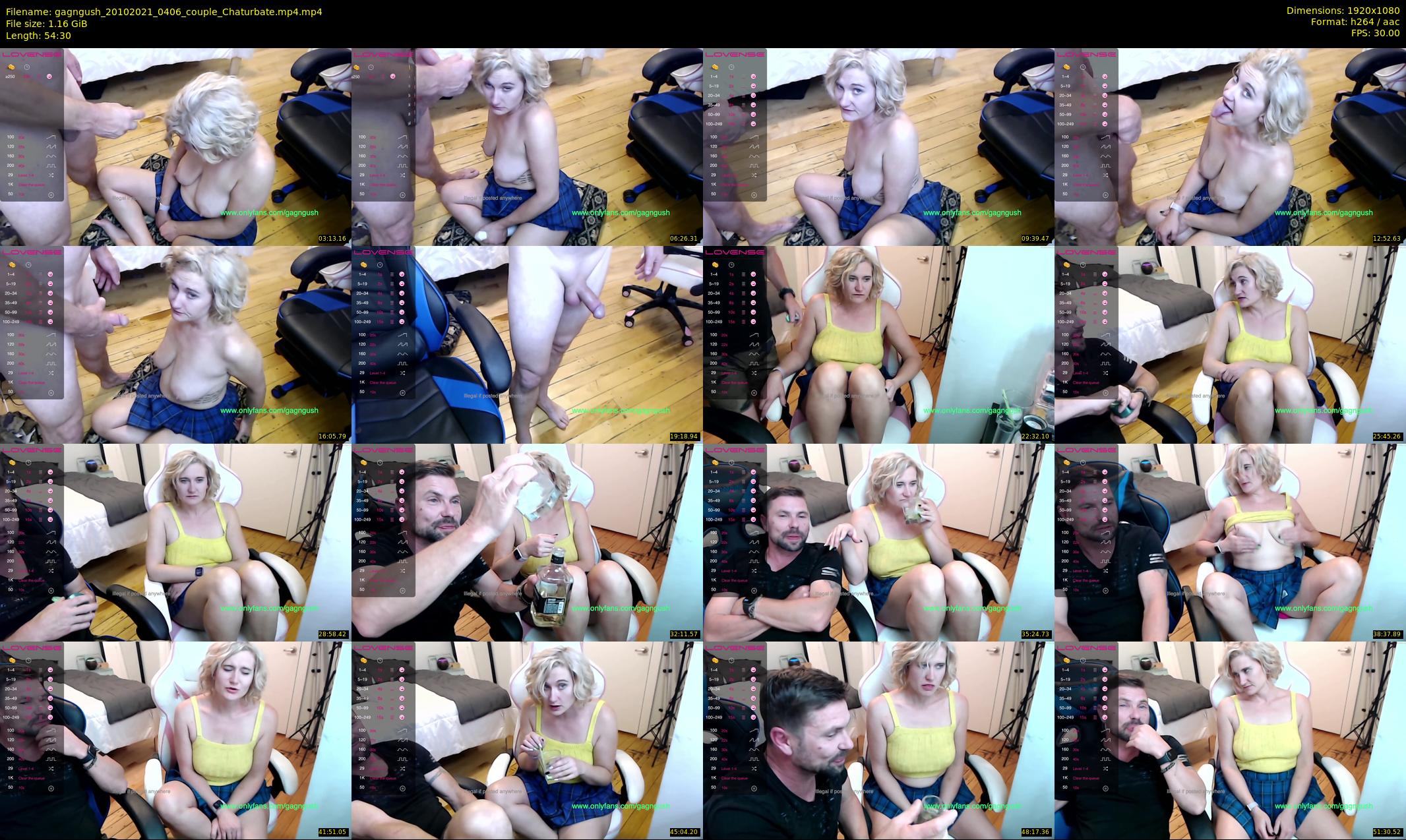 gagngush — 55 minute Chaturbate couple cam show recording, 1080p, Oct 20, 2021