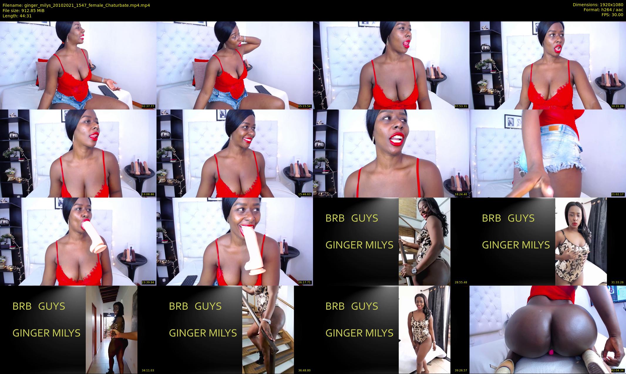 ginger_milys — 45 minute Chaturbate female cam show recording, 1080p, Oct 20, 2021