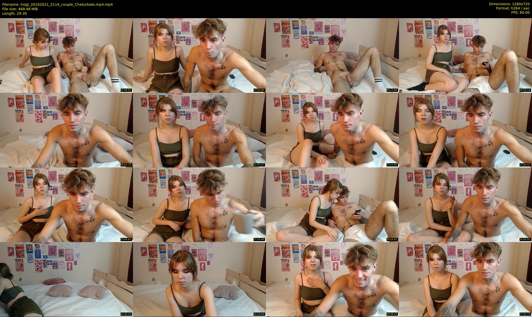 hizgi — 30 minute Chaturbate couple cam show recording, 720p, Oct 20, 2021