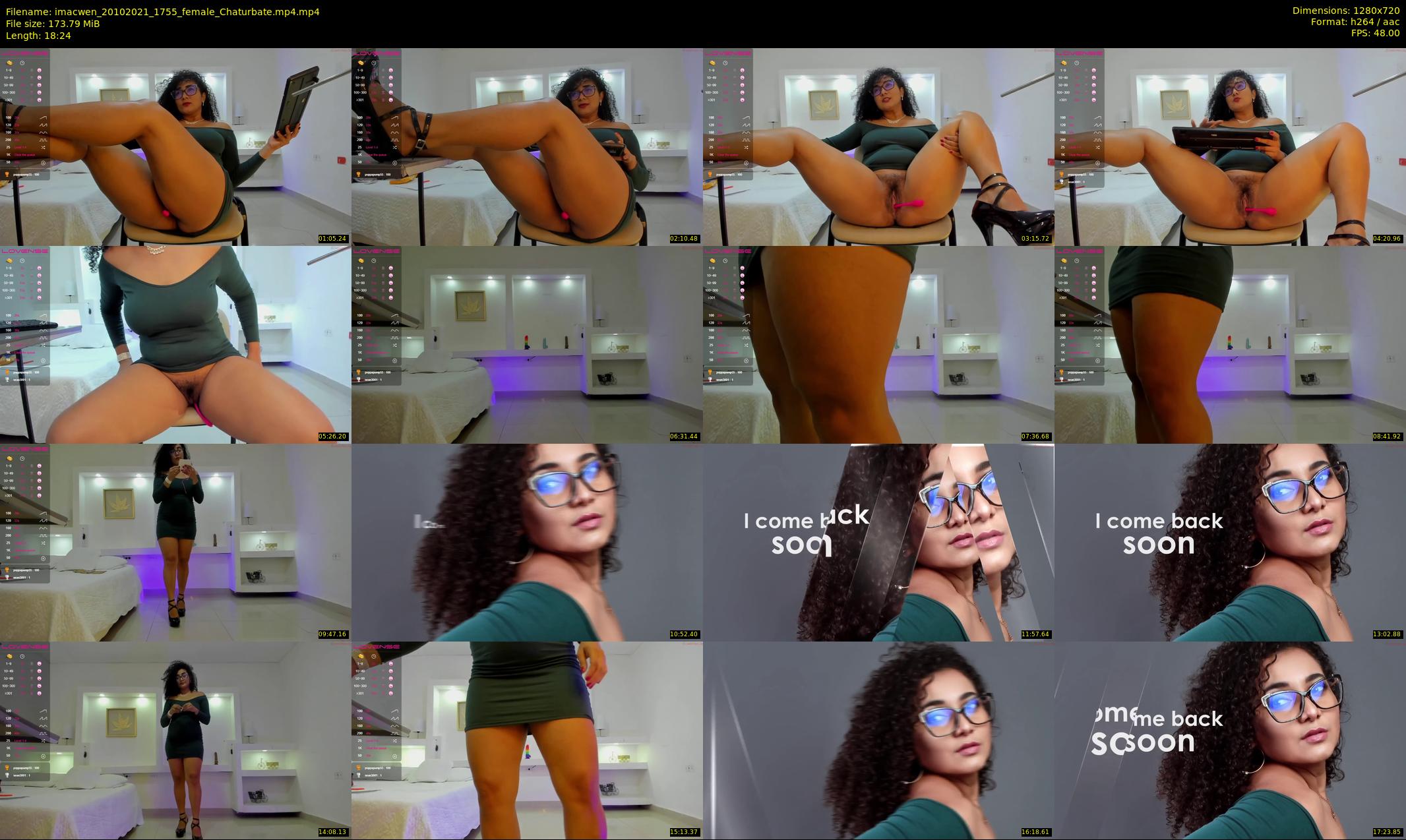 imacwen — 19 minute Chaturbate female cam show recording, 720p, Oct 20, 2021