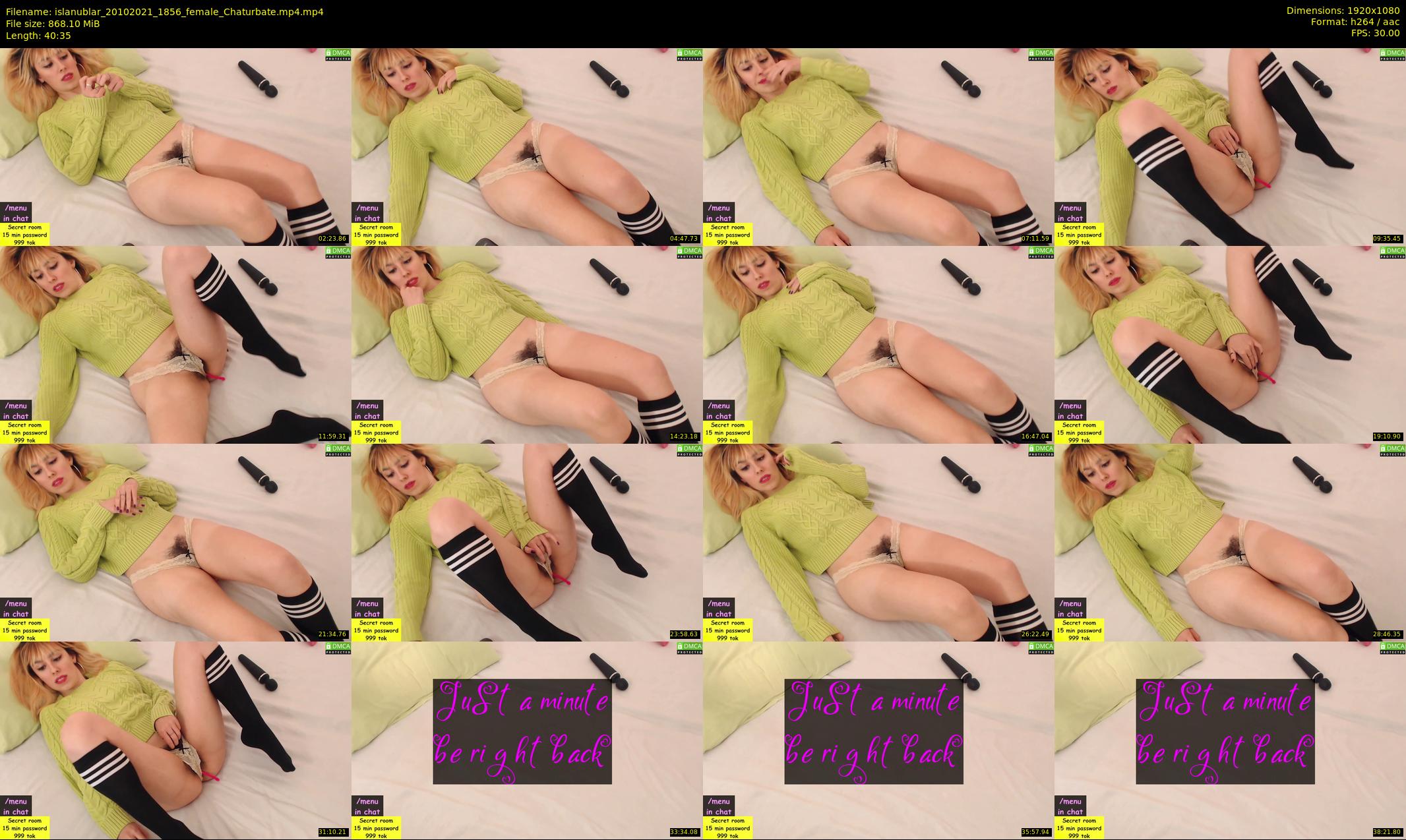 islanublar — 41 minute Chaturbate female cam show recording, 1080p, Oct 20, 2021