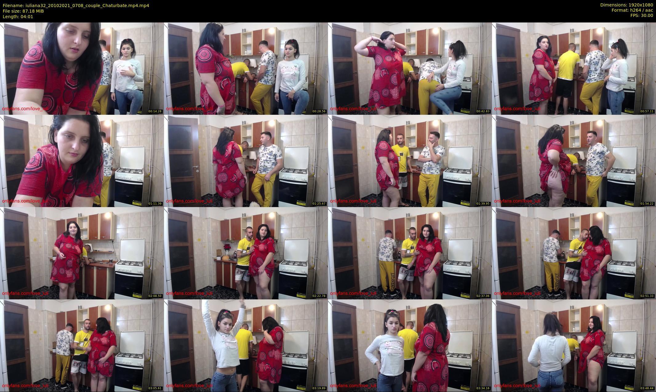 iuliana32 — 5 minute Chaturbate couple cam show recording, 1080p, Oct 20, 2021