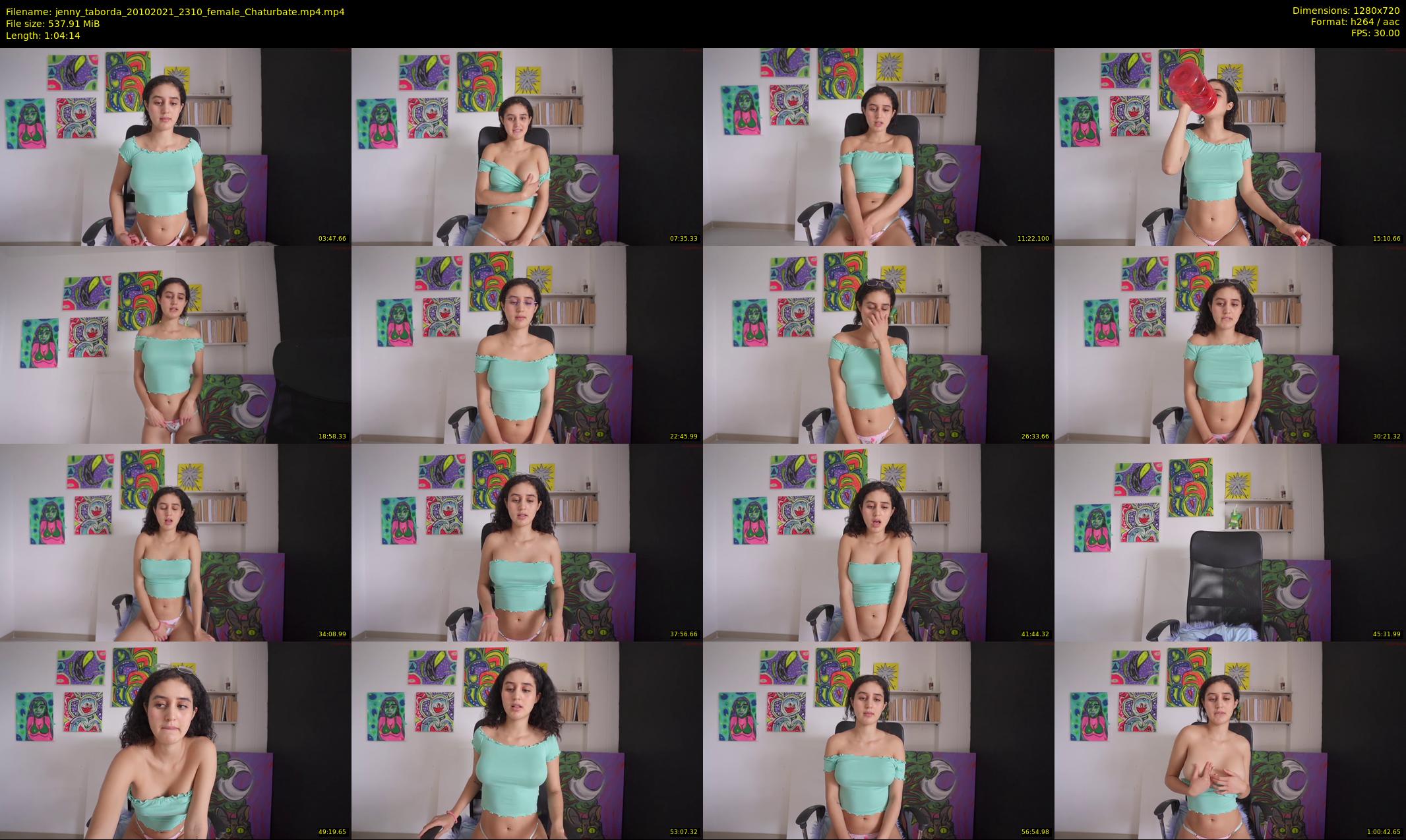 jenny_taborda — 65 minute Chaturbate female cam show recording, 720p, Oct 20, 2021