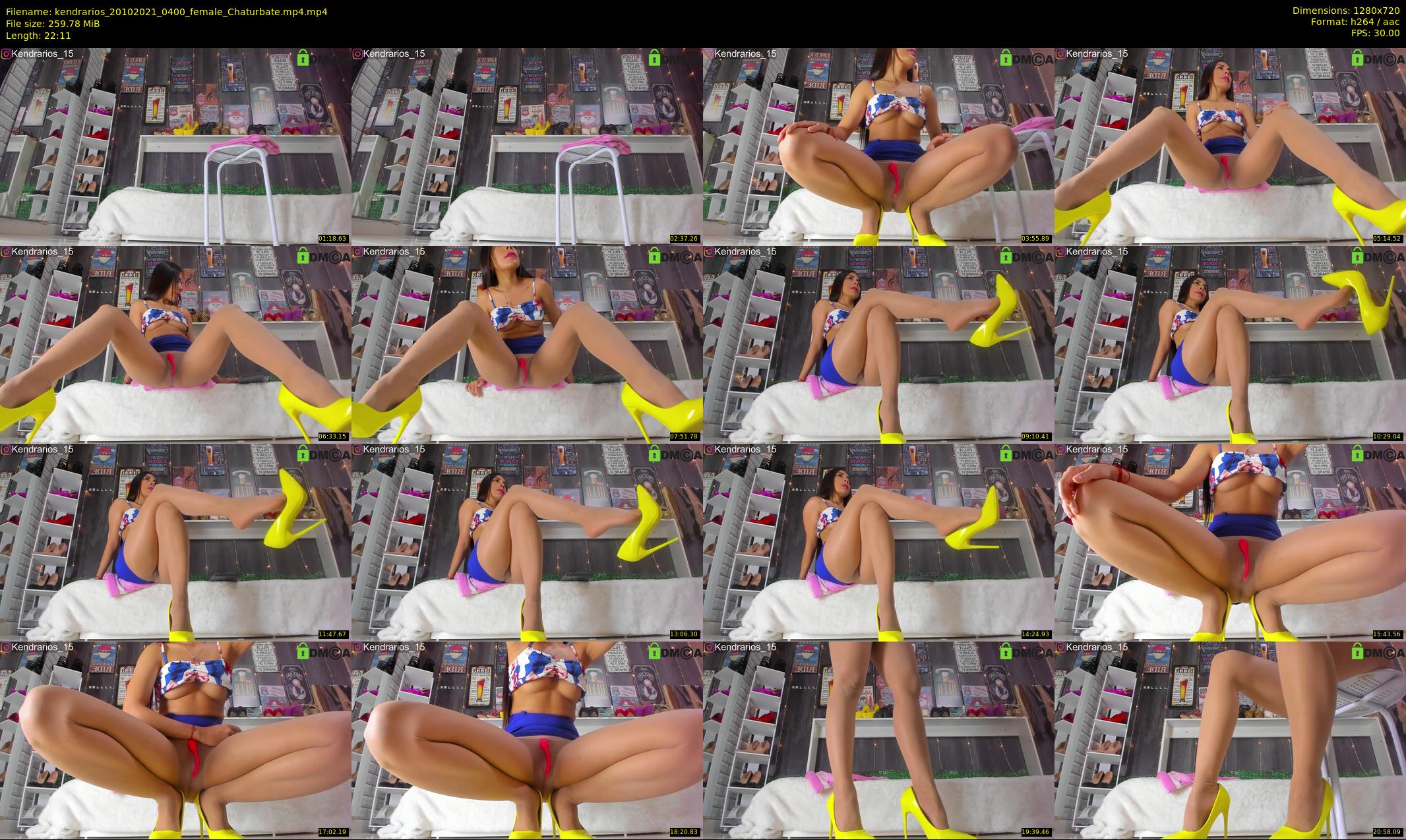kendrarios — 23 minute Chaturbate female cam show recording, 720p, Oct 20, 2021