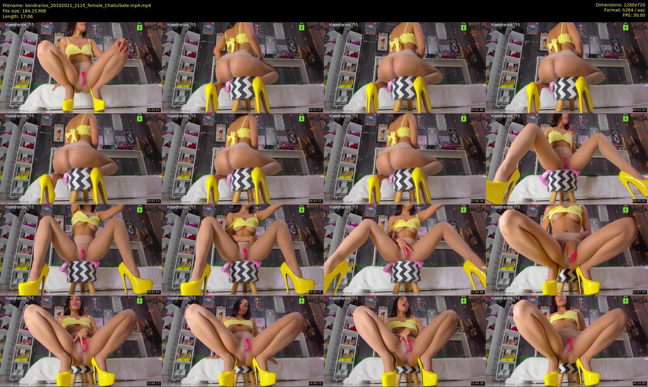 kendrarios — 18 minute Chaturbate female cam show recording, 720p, Oct 20, 2021