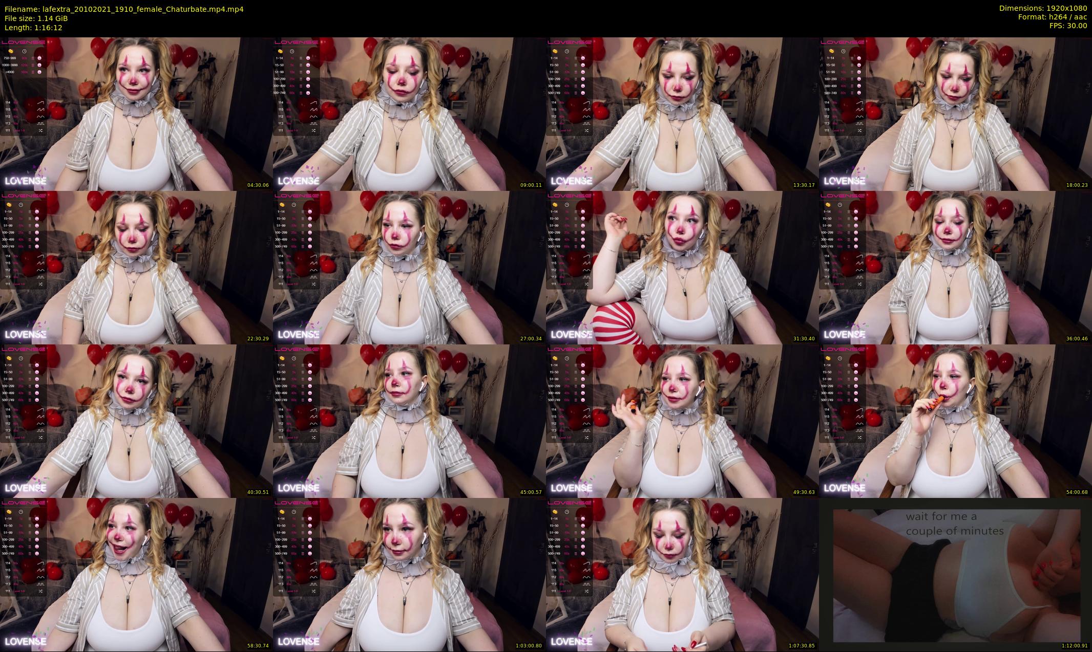 lafextra — 77 minute Chaturbate female cam show recording, 1080p, Oct 20, 2021