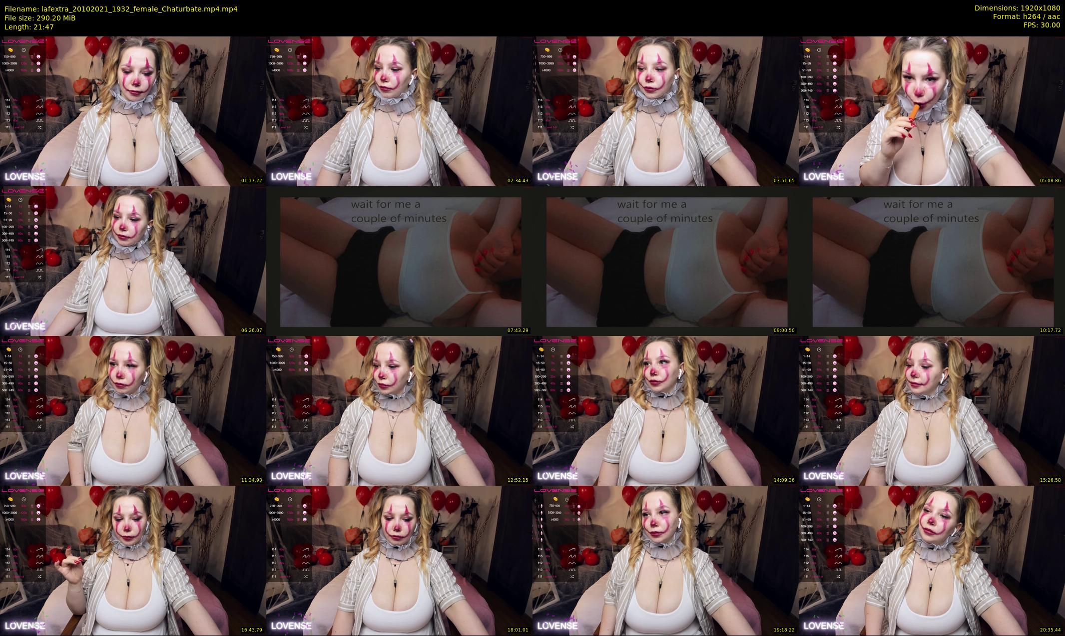 lafextra — 22 minute Chaturbate female cam show recording, 1080p, Oct 20, 2021