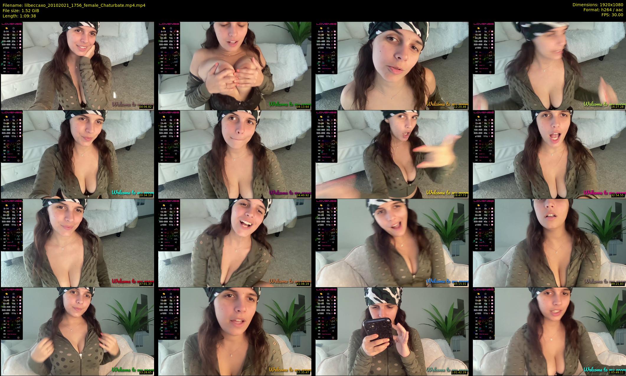 lilbeccaxo — 70 minute Chaturbate female cam show recording, 1080p, Oct 20, 2021