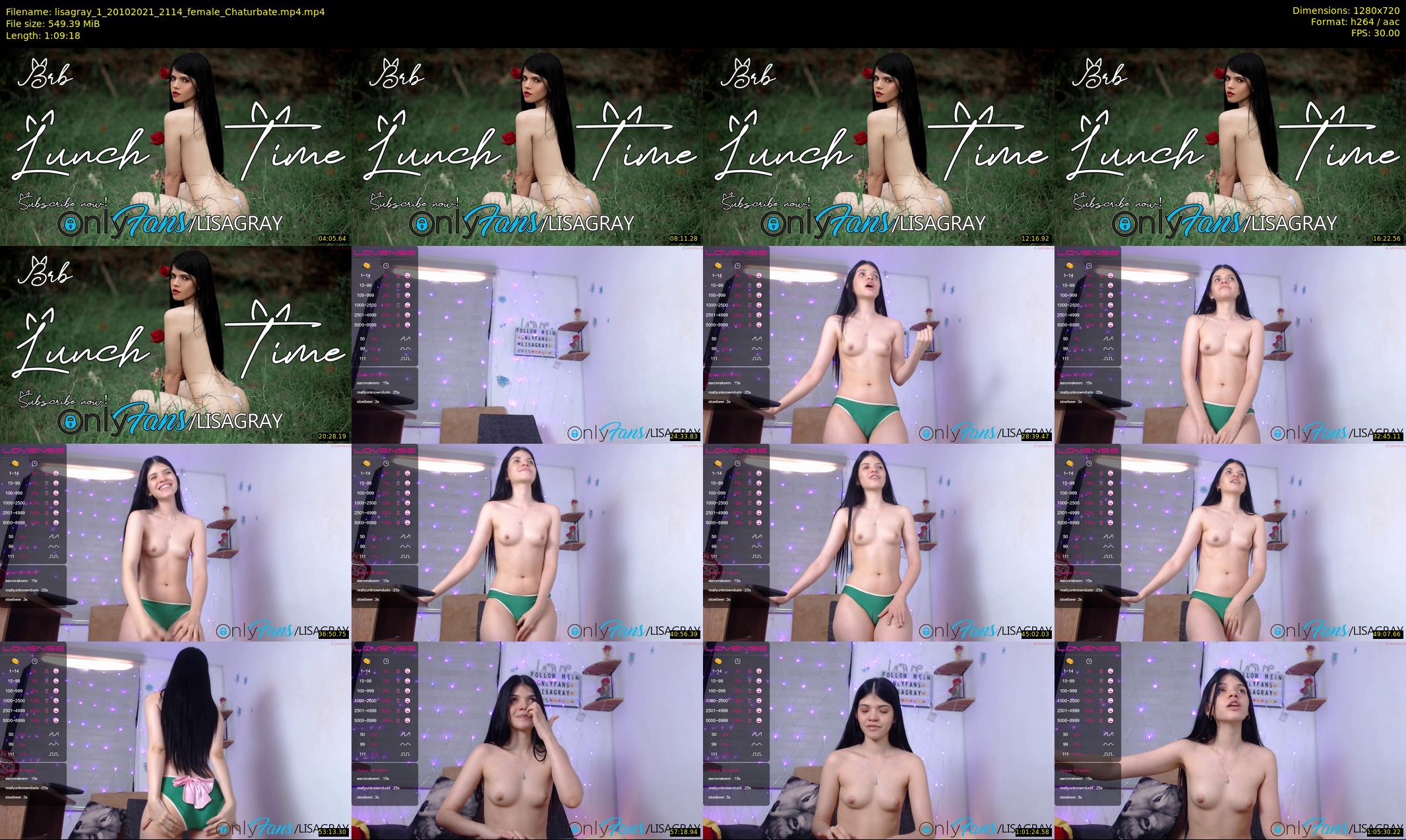 lisagray_1 — 70 minute Chaturbate female cam show recording, 720p, Oct 20, 2021