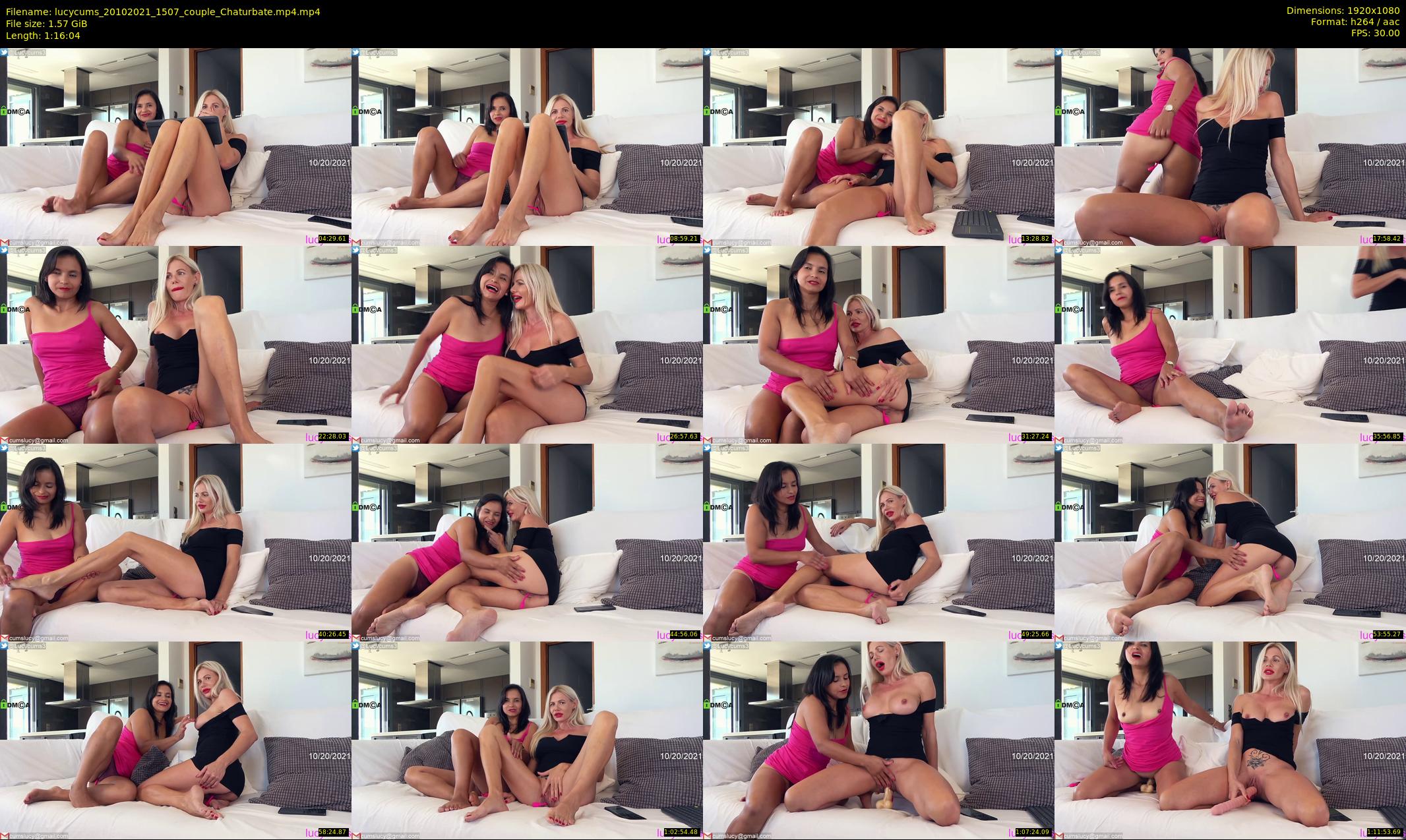 lucycums — 77 minute Chaturbate couple cam show recording, 1080p, Oct 20, 2021