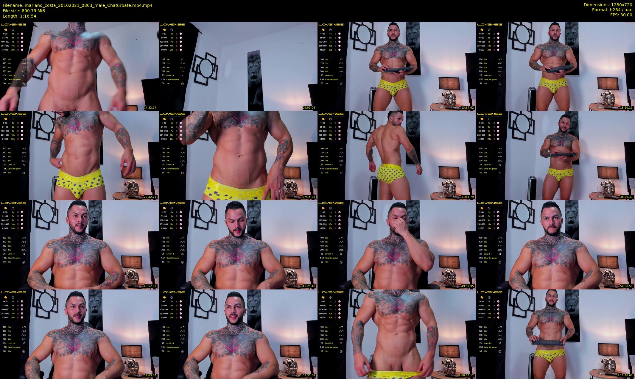 mariano_costa — 77 minute Chaturbate male cam show recording, 720p, Oct 20, 2021