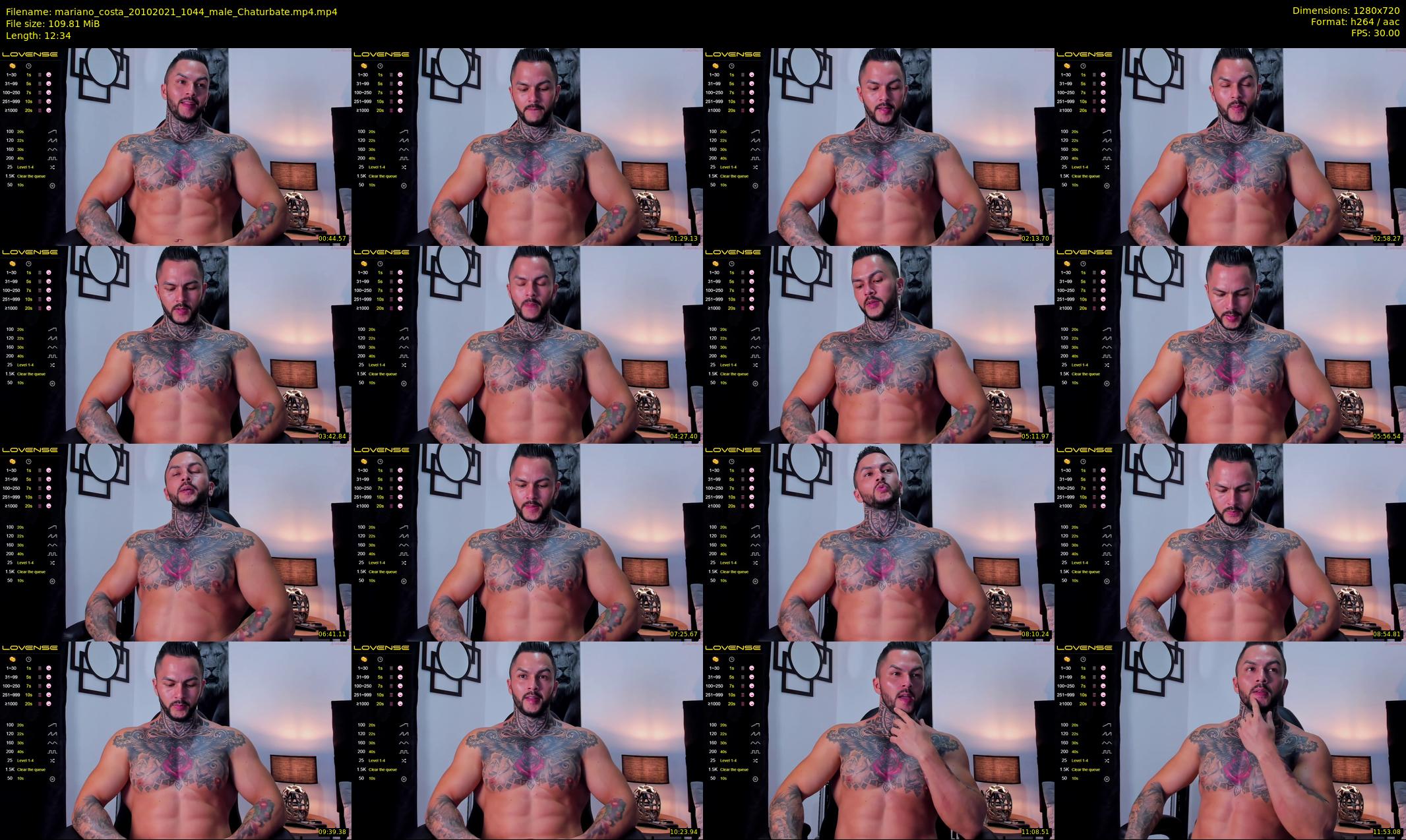 mariano_costa — 13 minute Chaturbate male cam show recording, 720p, Oct 20, 2021