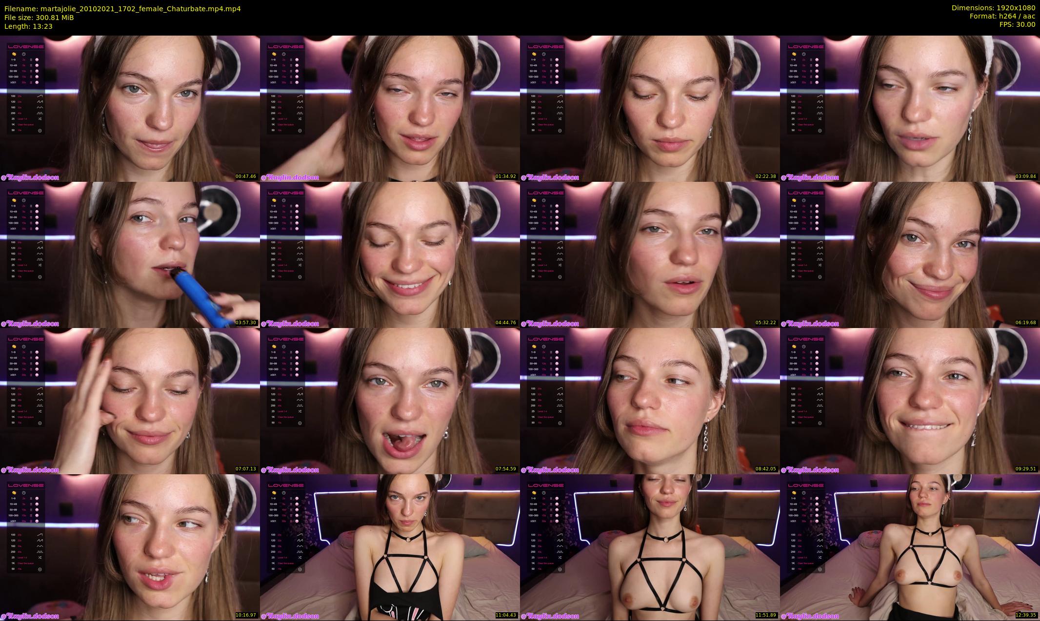 martajolie — 14 minute Chaturbate female cam show recording, 1080p, Oct 20, 2021