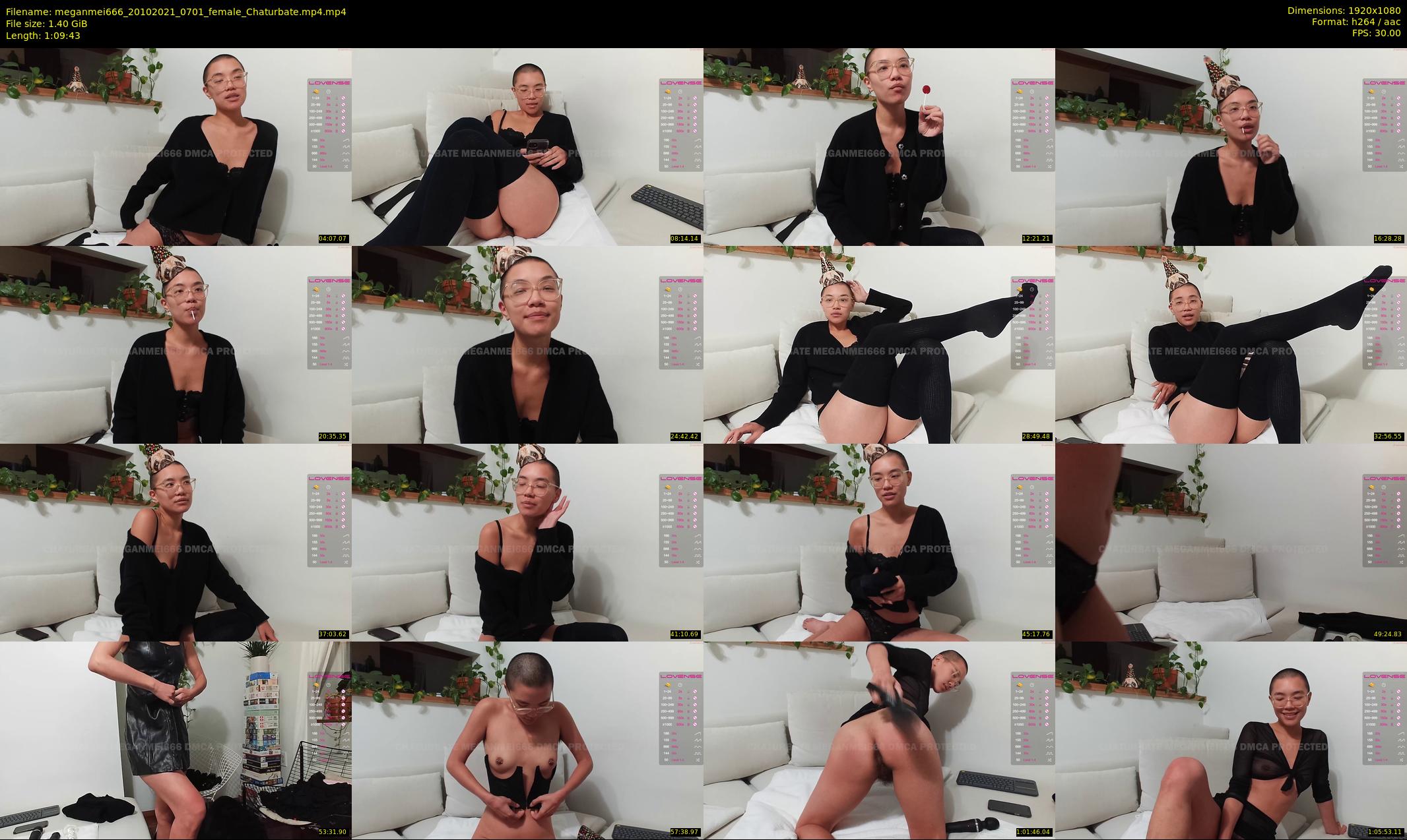 meganmei666 — 70 minute Chaturbate female cam show recording, 1080p, Oct 20, 2021