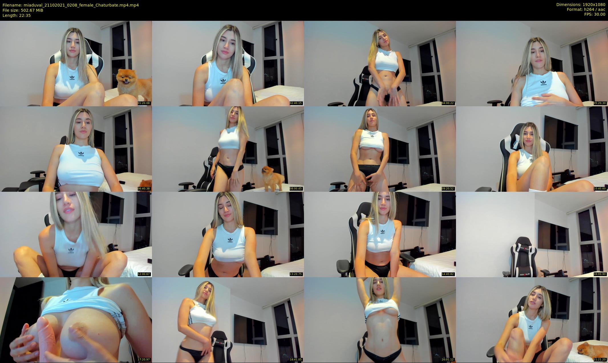 miaduval — 23 minute Chaturbate female cam show recording, 1080p, Oct 21, 2021