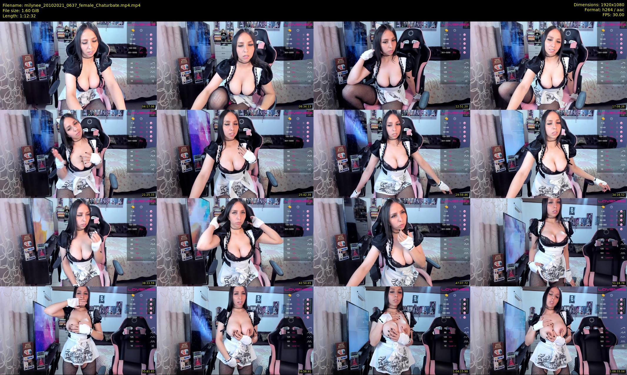 milynee — 73 minute Chaturbate female cam show recording, 1080p, Oct 20, 2021