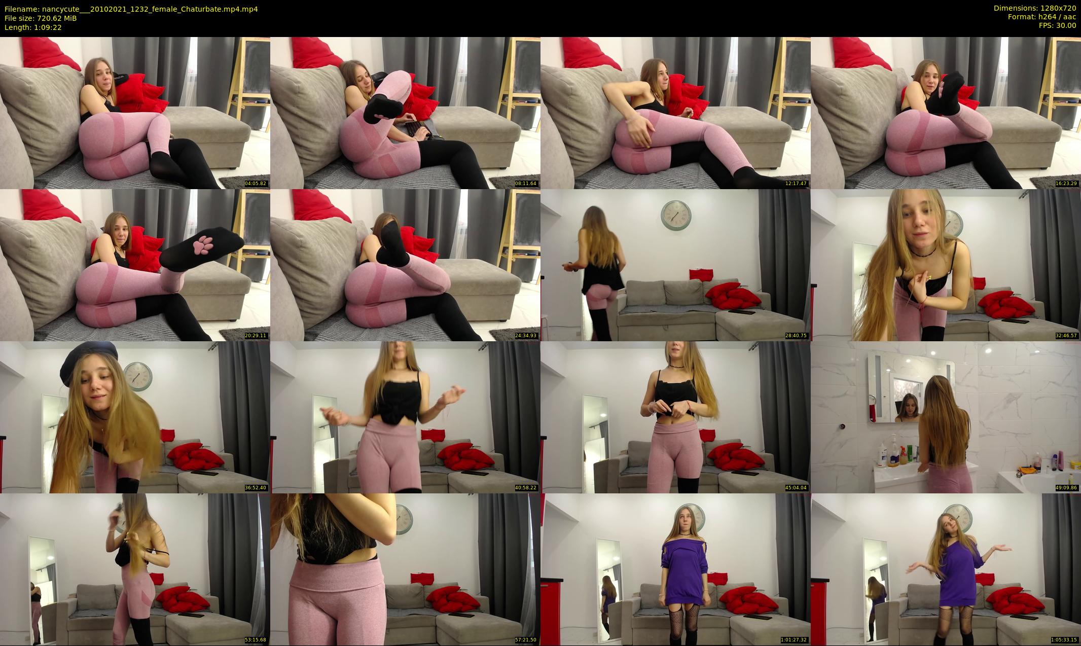 nancycute__ — 70 minute Chaturbate female cam show recording, 720p, Oct 20, 2021