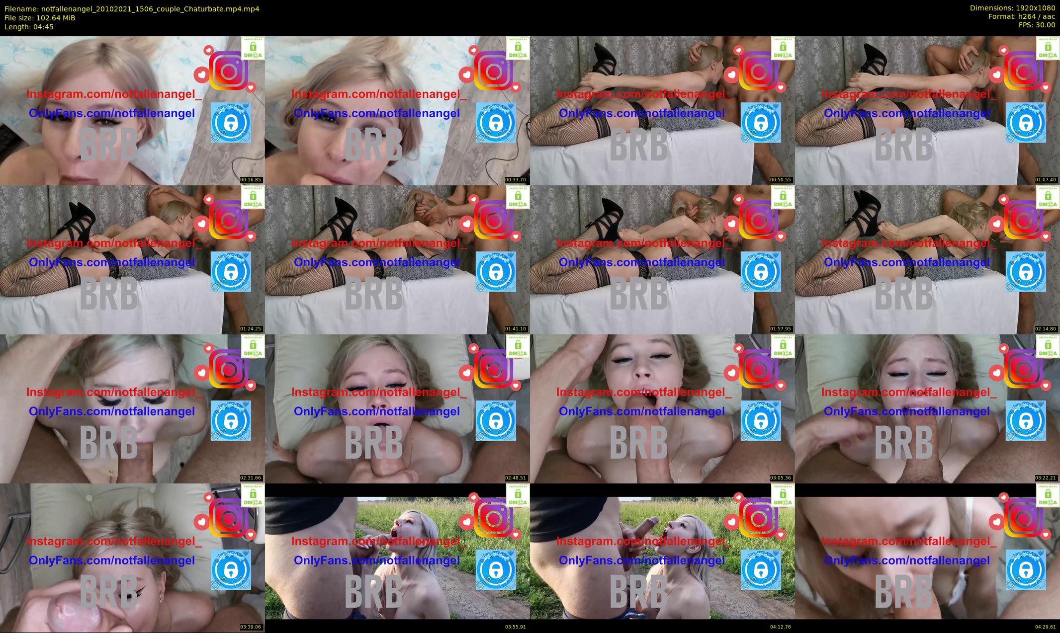 notfallenangel — 5 minute Chaturbate couple cam show recording, 1080p, Oct 20, 2021