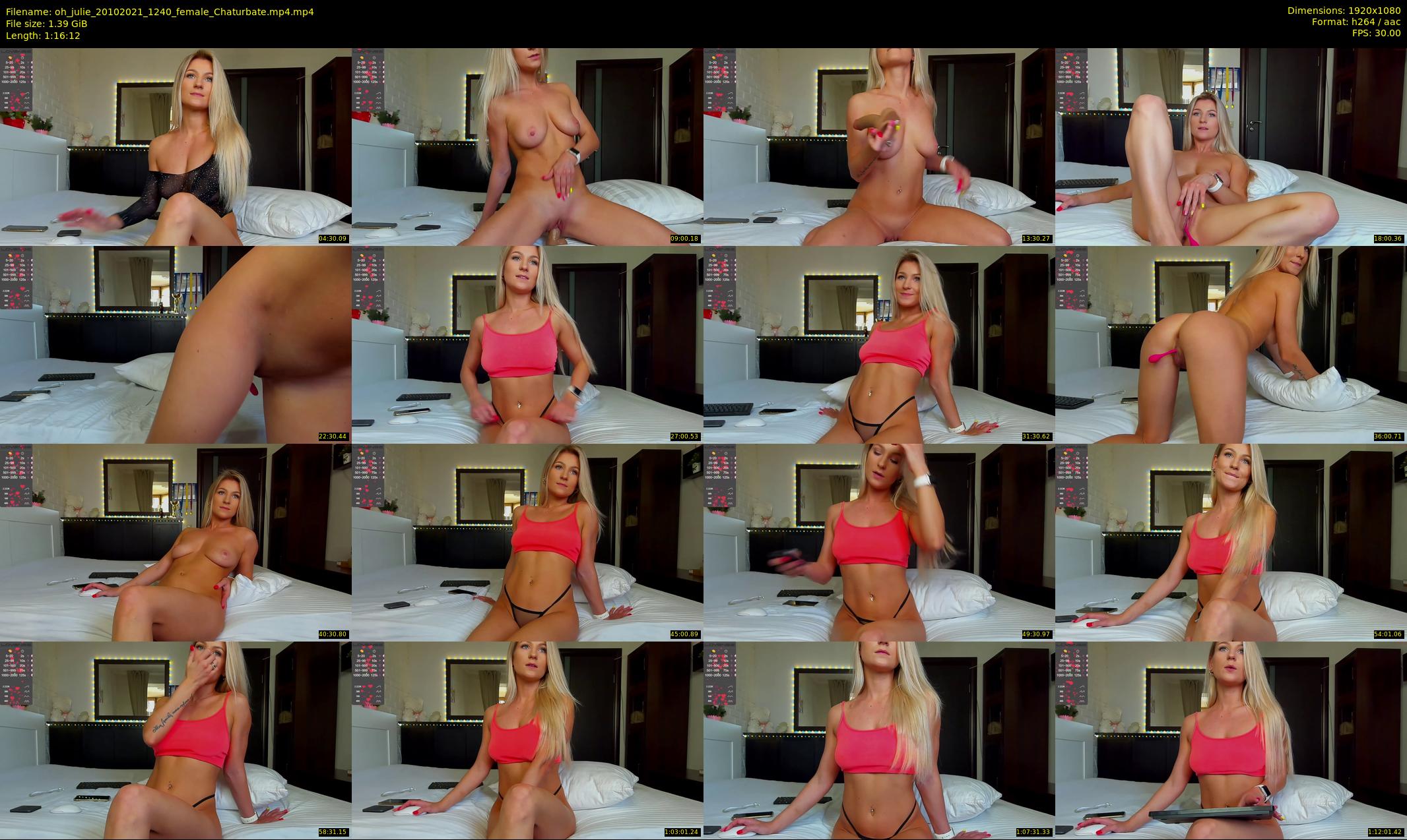 oh_julie — 77 minute Chaturbate female cam show recording, 1080p, Oct 20, 2021