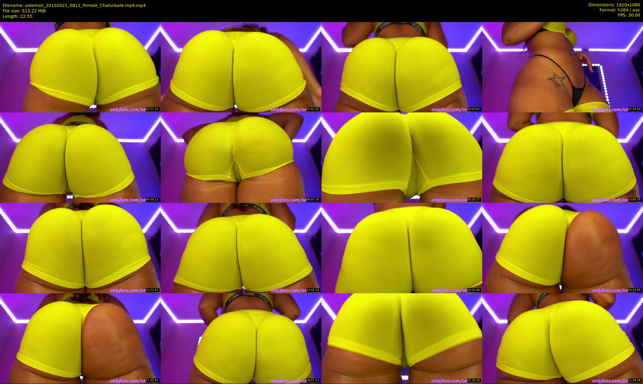 oxlemon — 23 minute Chaturbate female cam show recording, 1080p, Oct 20, 2021