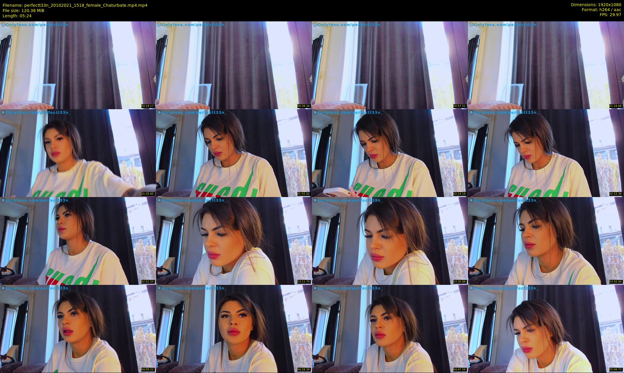 perfectt33n — 6 minute Chaturbate female cam show recording, 1080p, Oct 20, 2021