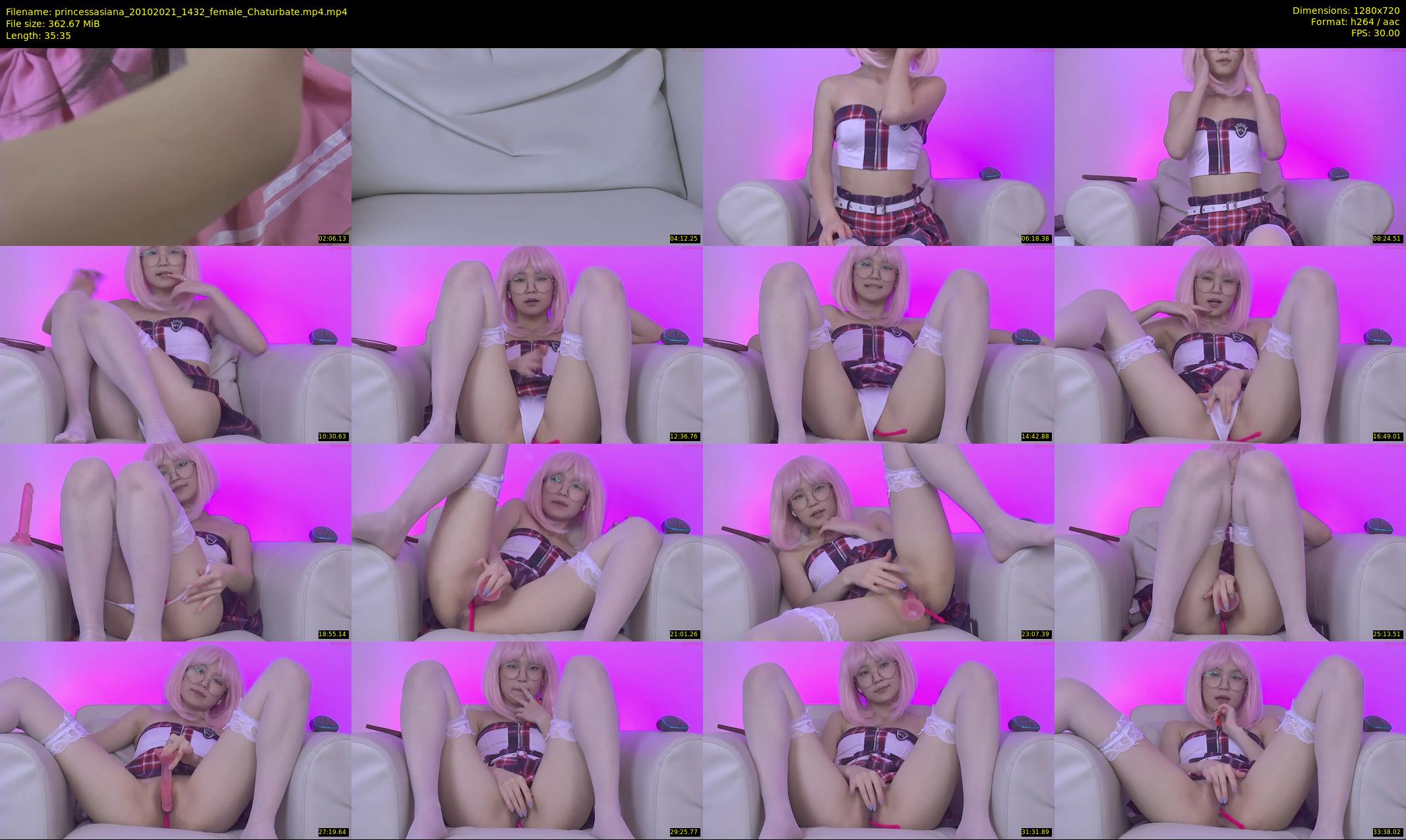 princessasiana — 36 minute Chaturbate female cam show recording, 720p, Oct 20, 2021