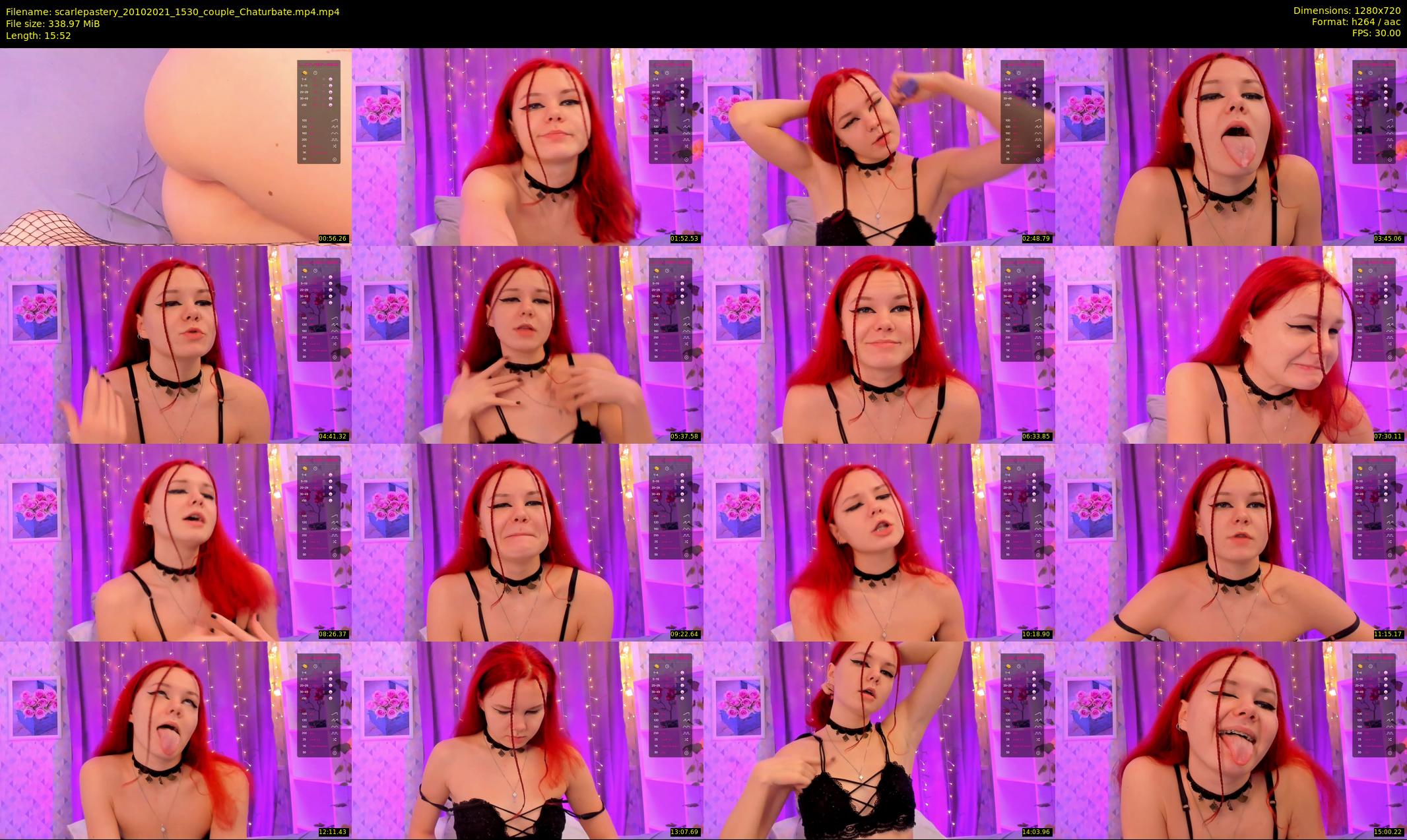 scarlepastery — 16 minute Chaturbate couple cam show recording, 720p, Oct 20, 2021