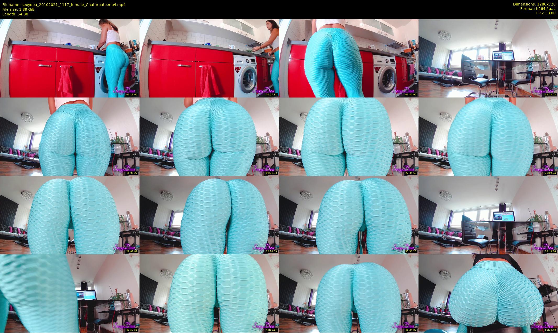 sexydea — 55 minute Chaturbate female cam show recording, 720p, Oct 20, 2021