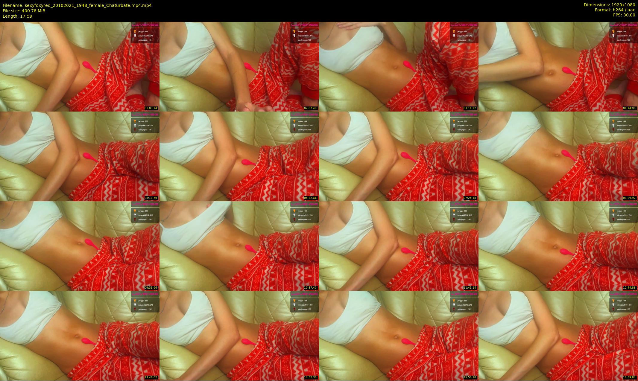 sexyfoxyred — 18 minute Chaturbate female cam show recording, 1080p, Oct 20, 2021