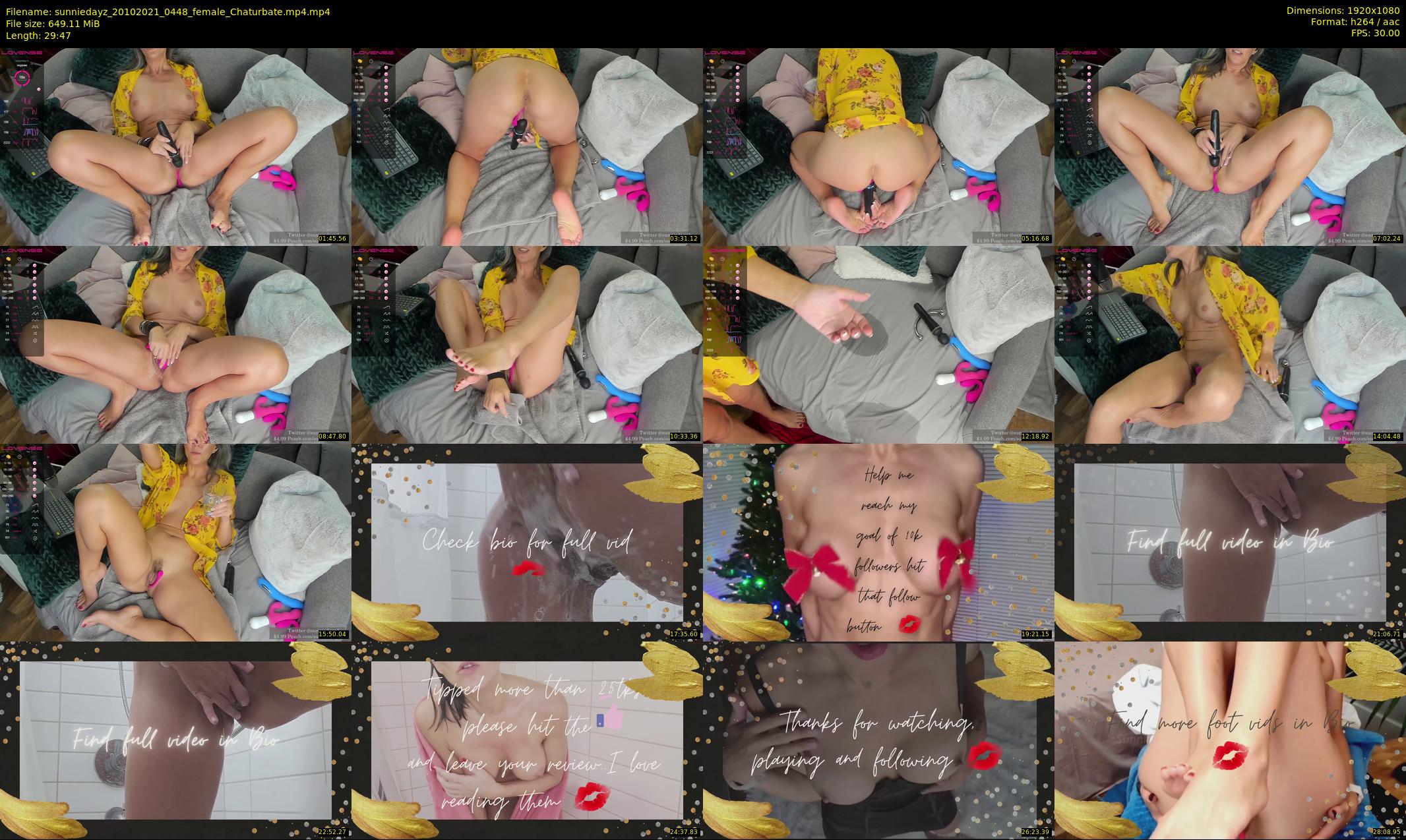 sunniedayz — 30 minute Chaturbate female cam show recording, 1080p, Oct 20, 2021