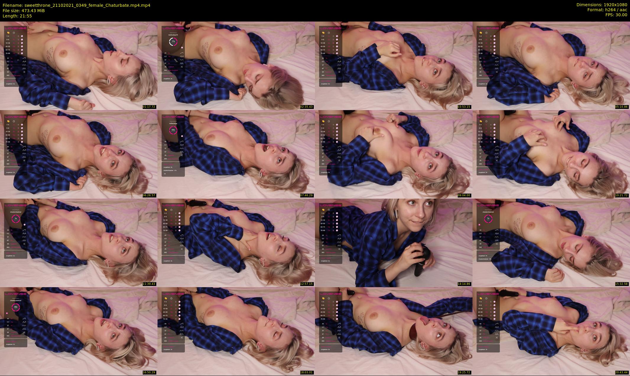 sweetthrone — 22 minute Chaturbate couple cam show recording, 1080p, Oct 21, 2021