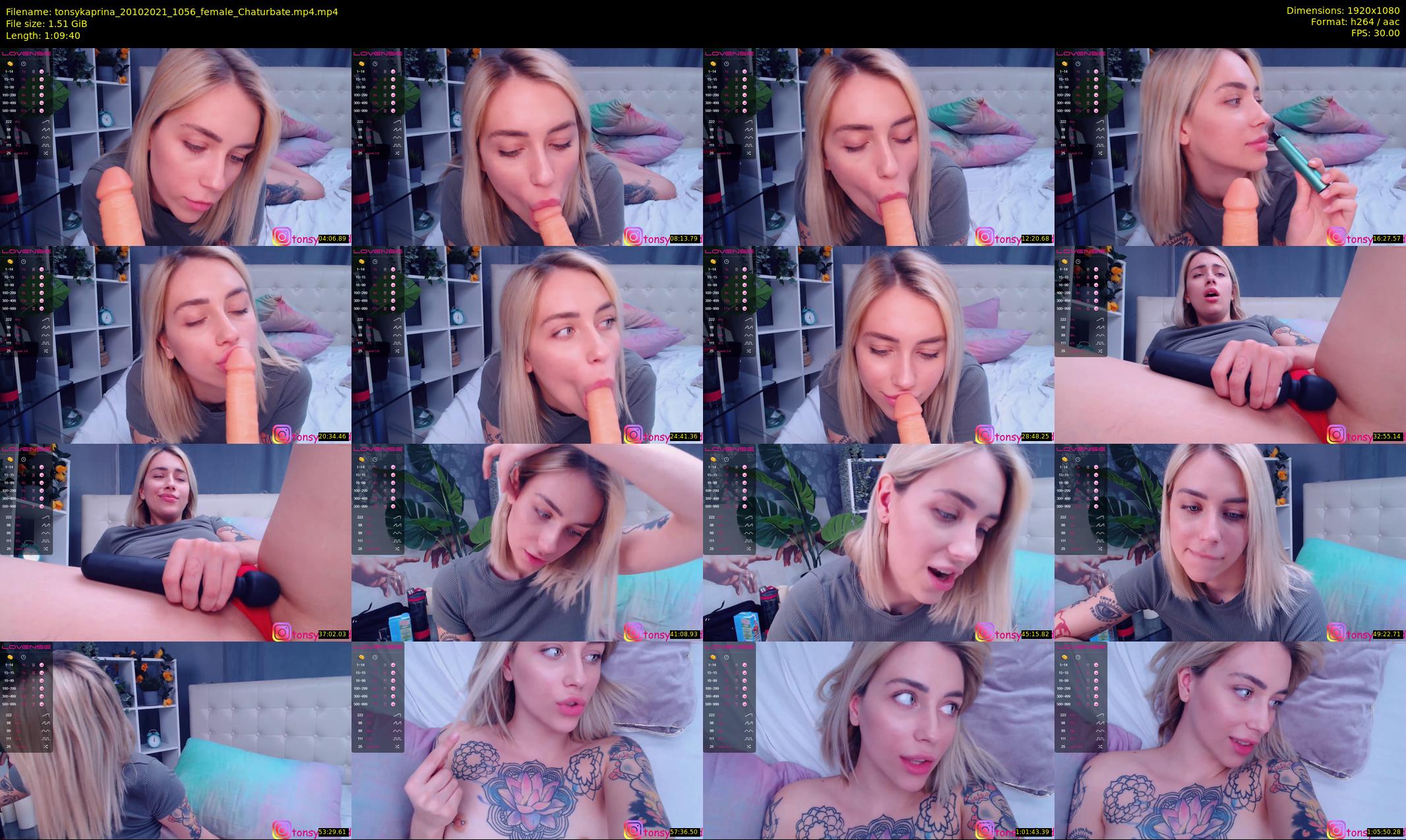 tonsykaprina — 70 minute Chaturbate couple cam show recording, 1080p, Oct 20, 2021