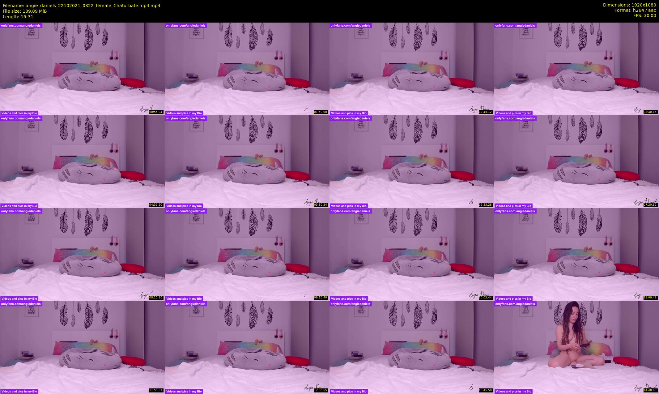 angie_daniels — 16 minute Chaturbate female cam show recording, 1080p, Oct 22, 2021