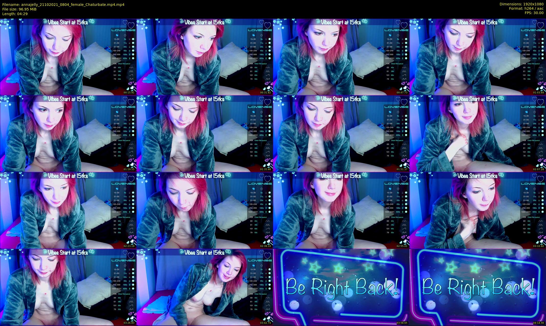 annajelly — 5 minute Chaturbate couple cam show recording, 1080p, Oct 21, 2021