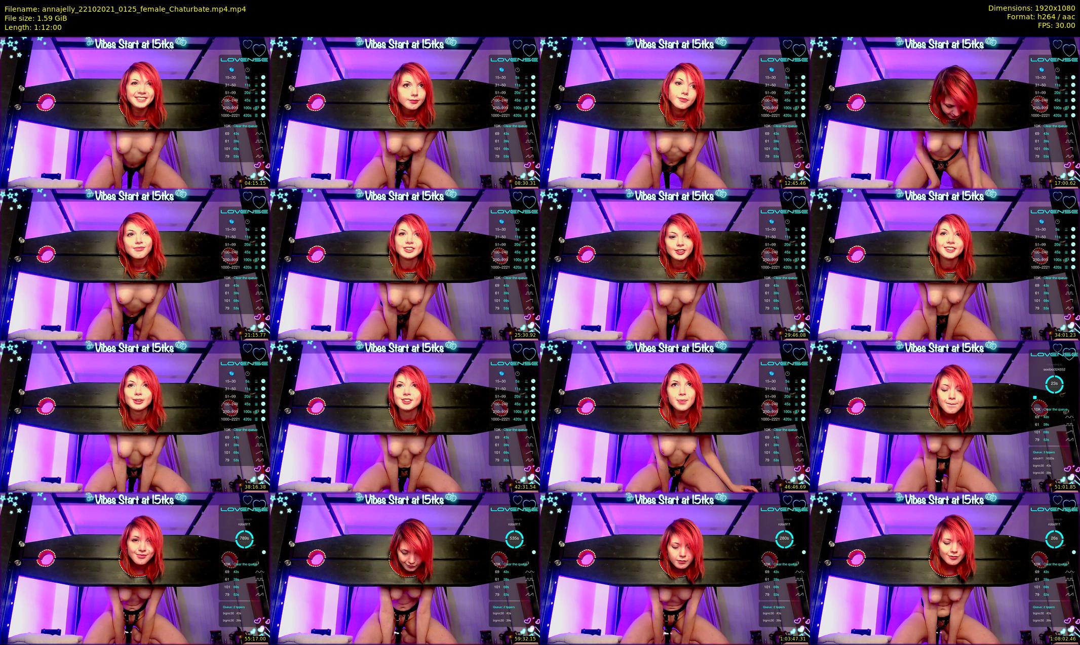 annajelly — 72 minute Chaturbate couple cam show recording, 1080p, Oct 22, 2021