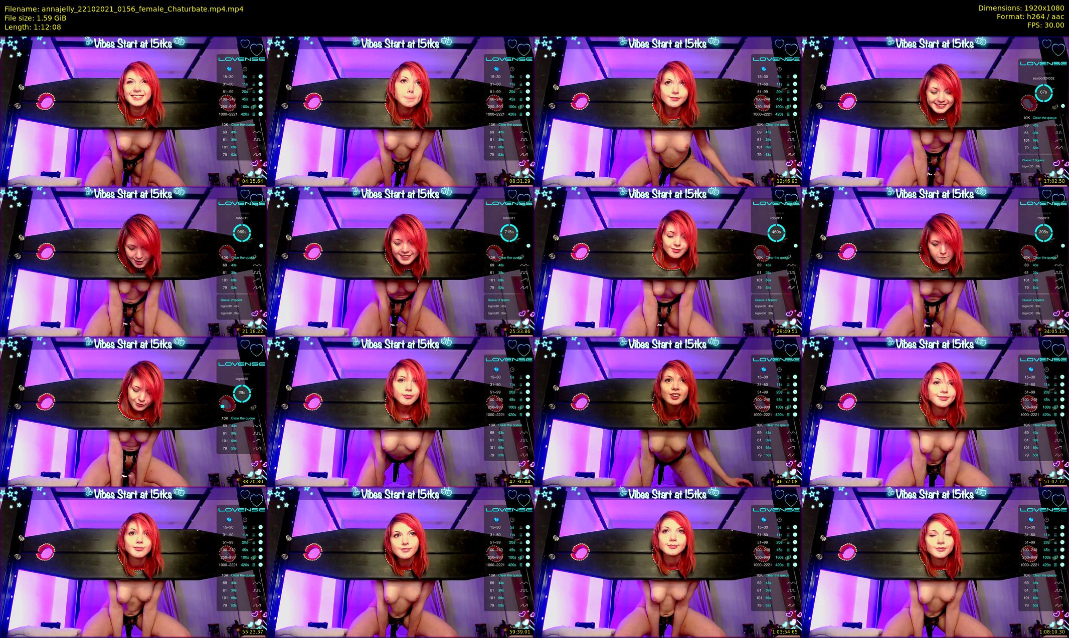 annajelly — 73 minute Chaturbate couple cam show recording, 1080p, Oct 22, 2021