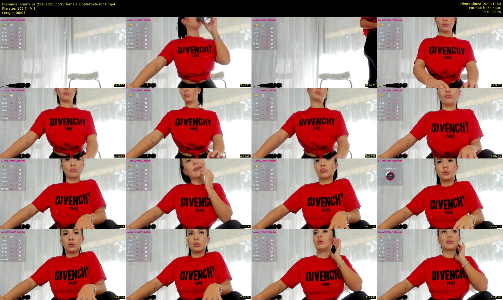 ariana_ss — 7 minute Chaturbate female cam show recording, 1080p, Oct 21, 2021