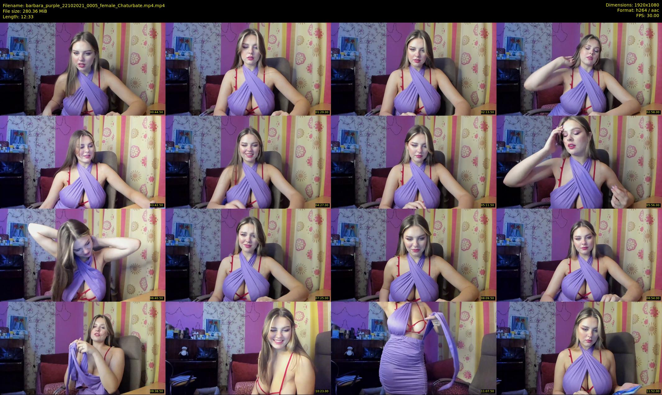 barbara_purple — 13 minute Chaturbate female cam show recording, 1080p, Oct 22, 2021