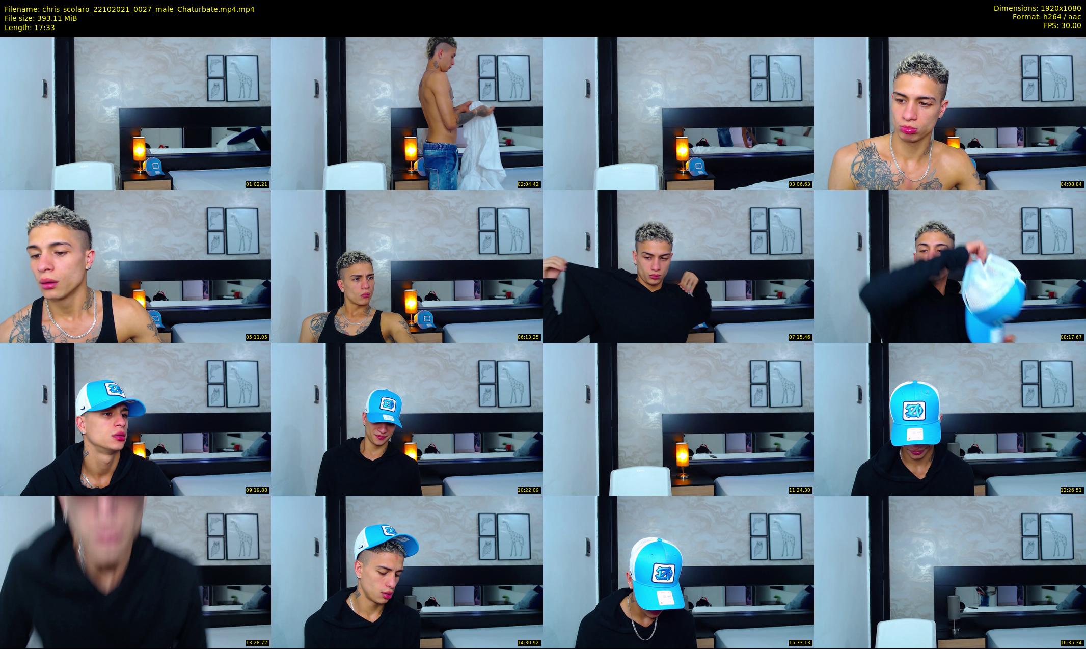 chris_scolaro — 18 minute Chaturbate male cam show recording, 1080p, Oct 22, 2021