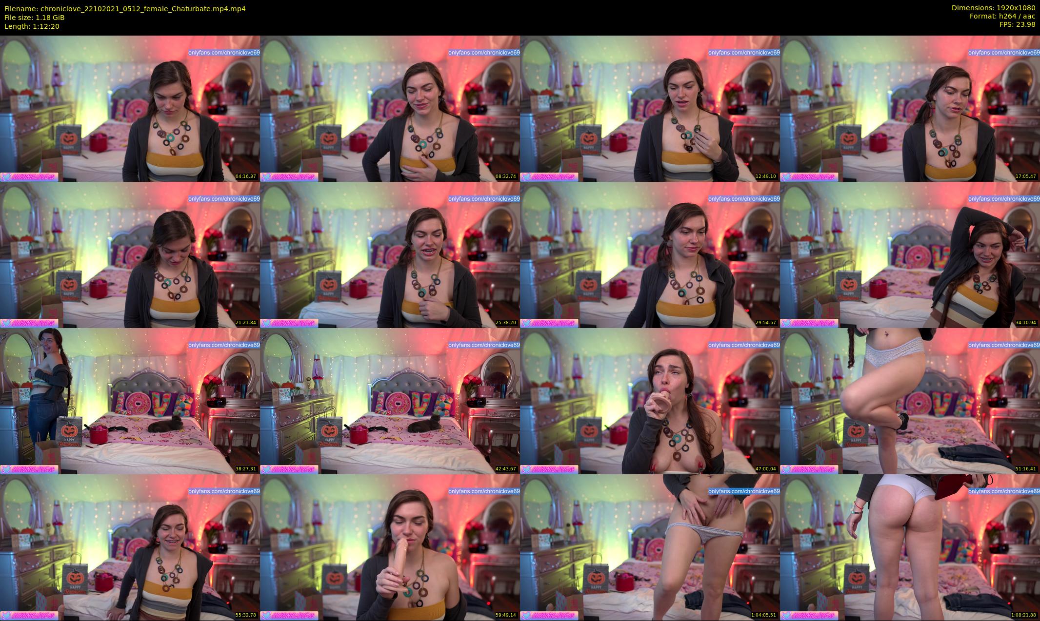 chroniclove — 73 minute Chaturbate female cam show recording, 1080p, Oct 22, 2021
