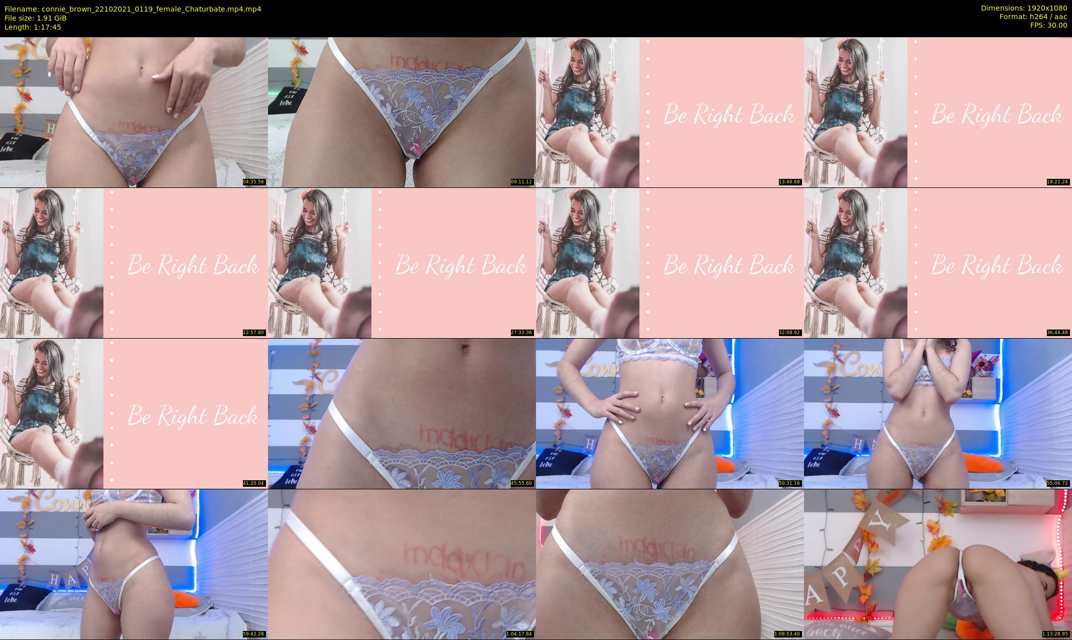 connie_brown — 78 minute Chaturbate female cam show recording, 1080p, Oct 22, 2021