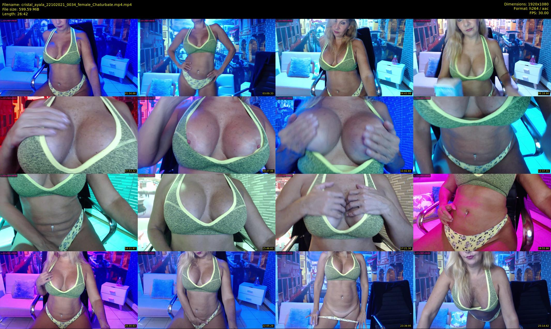 cristal_ayala — 27 minute Chaturbate female cam show recording, 1080p, Oct 22, 2021