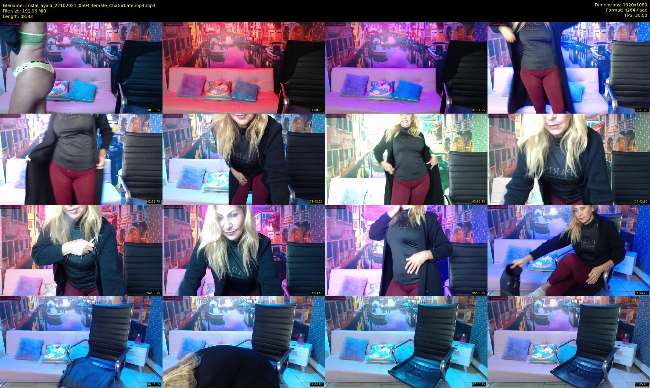 cristal_ayala — 9 minute Chaturbate female cam show recording, 1080p, Oct 22, 2021