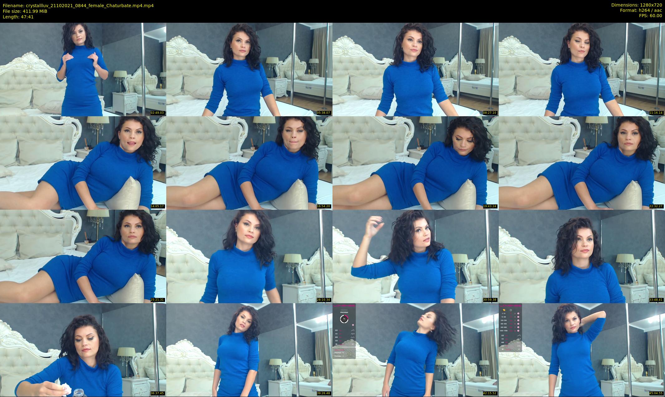 crystallluv — 48 minute Chaturbate female cam show recording, 720p, Oct 21, 2021